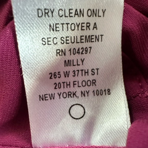 Milly of New York Magenta Bow Sheath Dress Size S - Picture 8 of 9